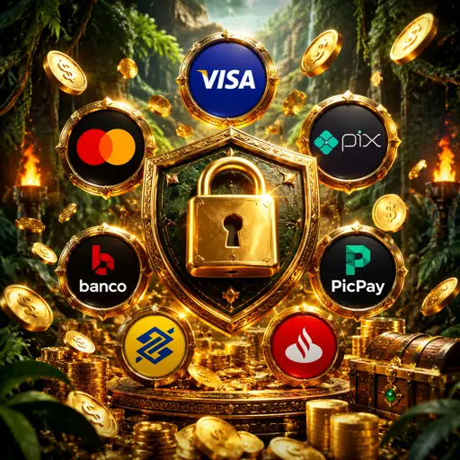 Painel de saque com o PIX destacado como método principal de retirada