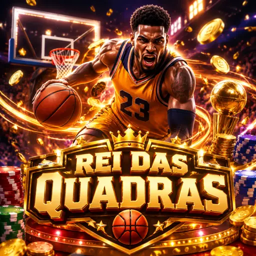 Aro de basquete com odds de aposta em quadra iluminada